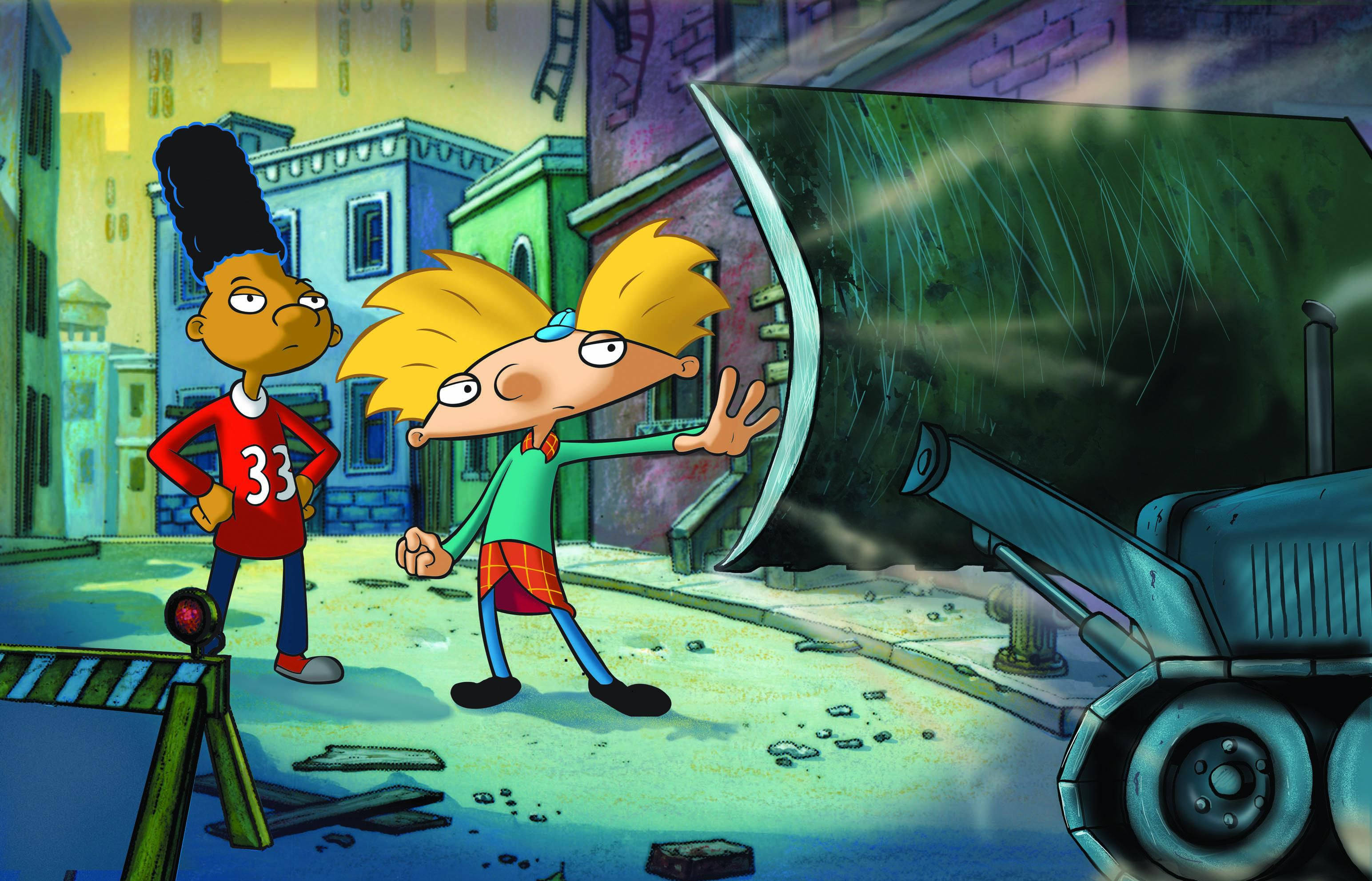 Hey Arnold, bulldozer, animated kids, 2K Desktop Wallpaper
