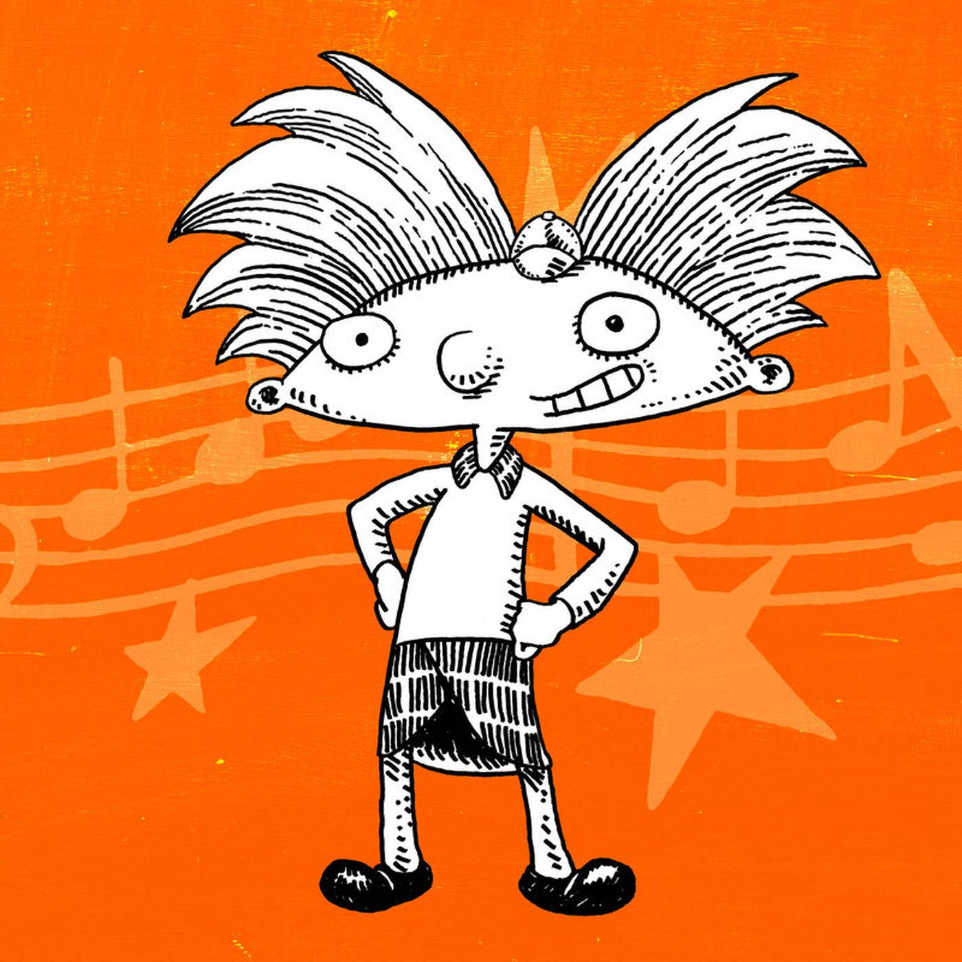 Hey Arnold, orange, spiky hair, HD Desktop Wallpaper