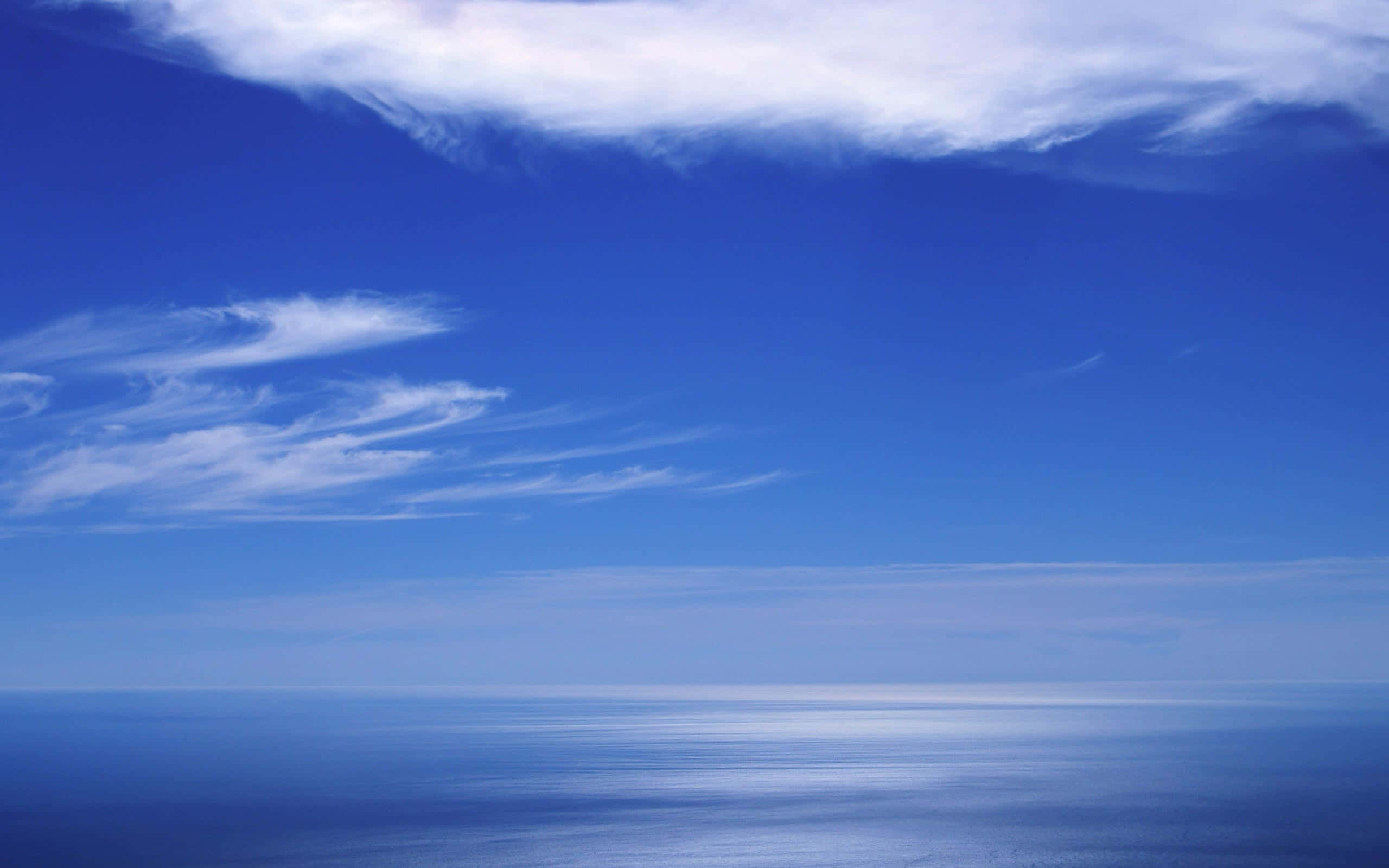 Hi Res Sky, blue ocean, endless sky, 2K Desktop Wallpaper