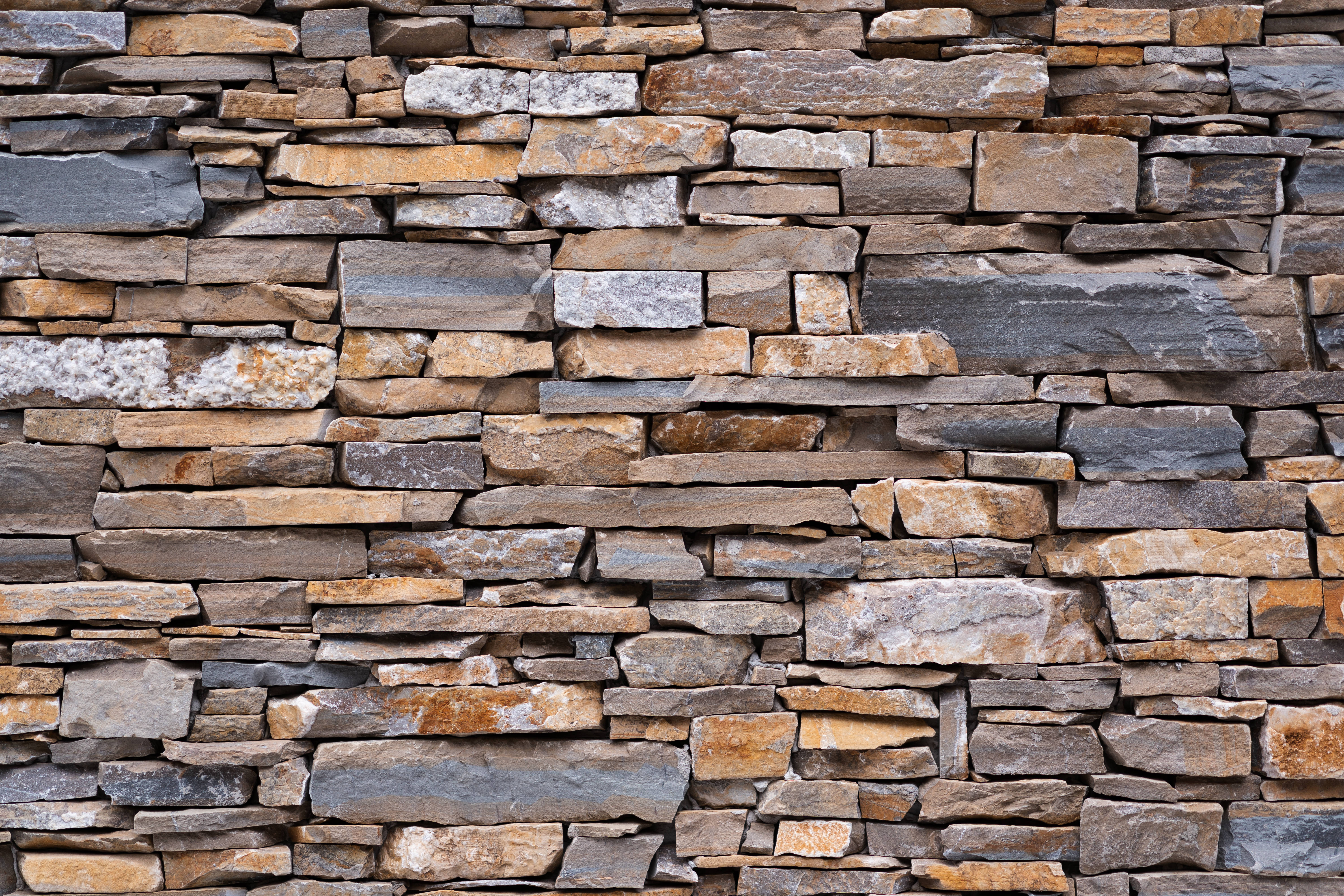 stone wall, gray brown, tan, 5K Desktop Wallpaper