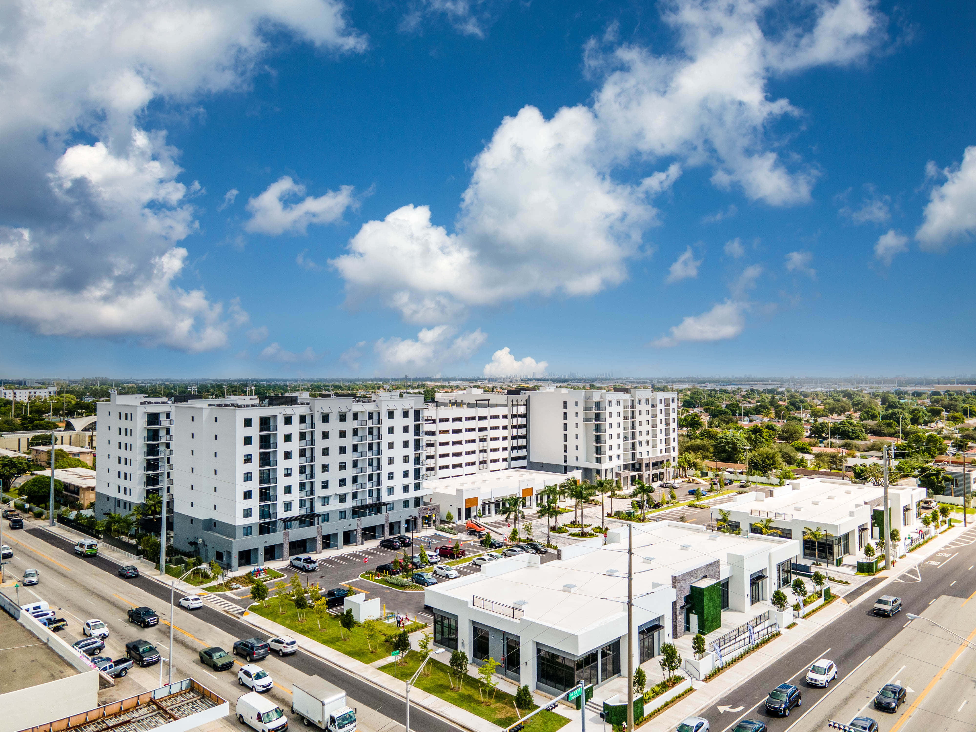 Hialeah, urban landscape, aerial view, 4K Desktop Wallpaper