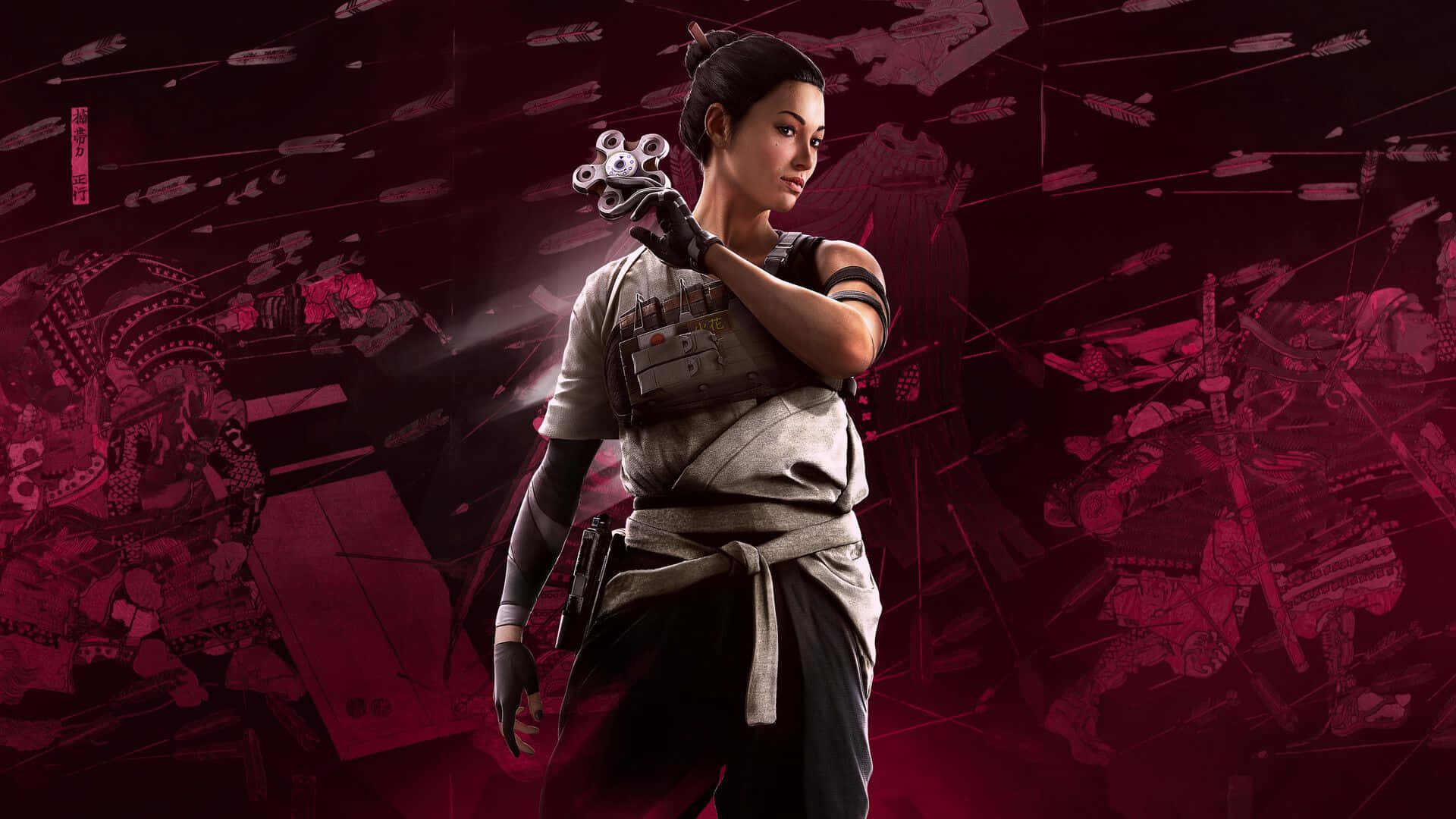 Hibana R6, tactical gear, futuristic weapon, Full HD Desktop Wallpaper