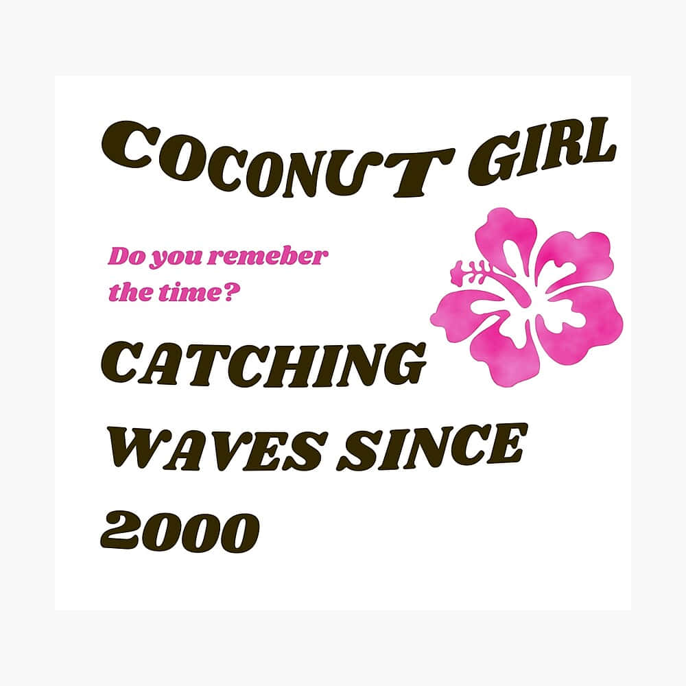 Coconut Girl, Hibiscus Wave Aesthetic, pink hibiscus flower, SD Desktop Wallpaper