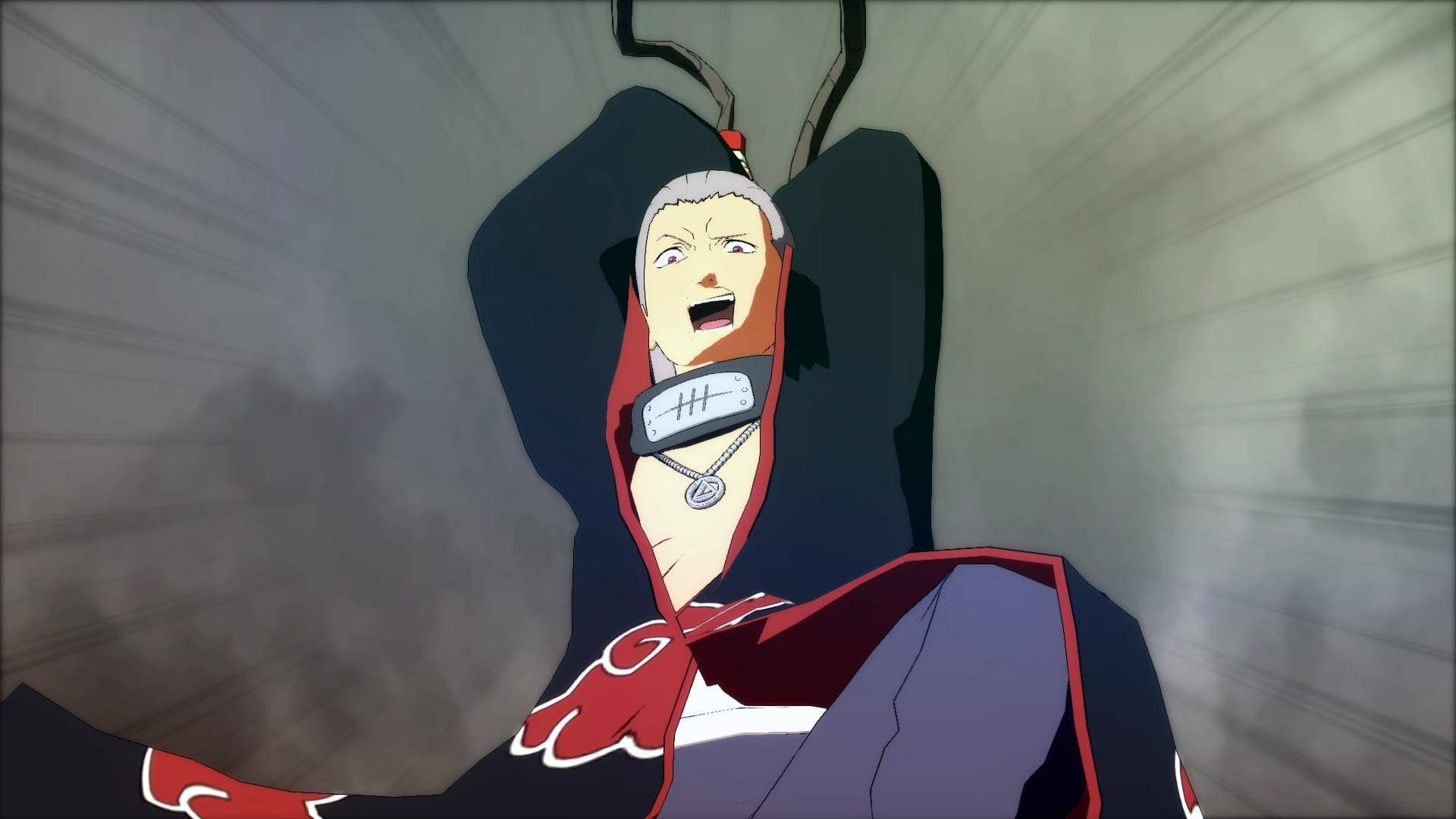 Hidan Akatsuki, white hair, red cloud cloak, Full HD Desktop Wallpaper