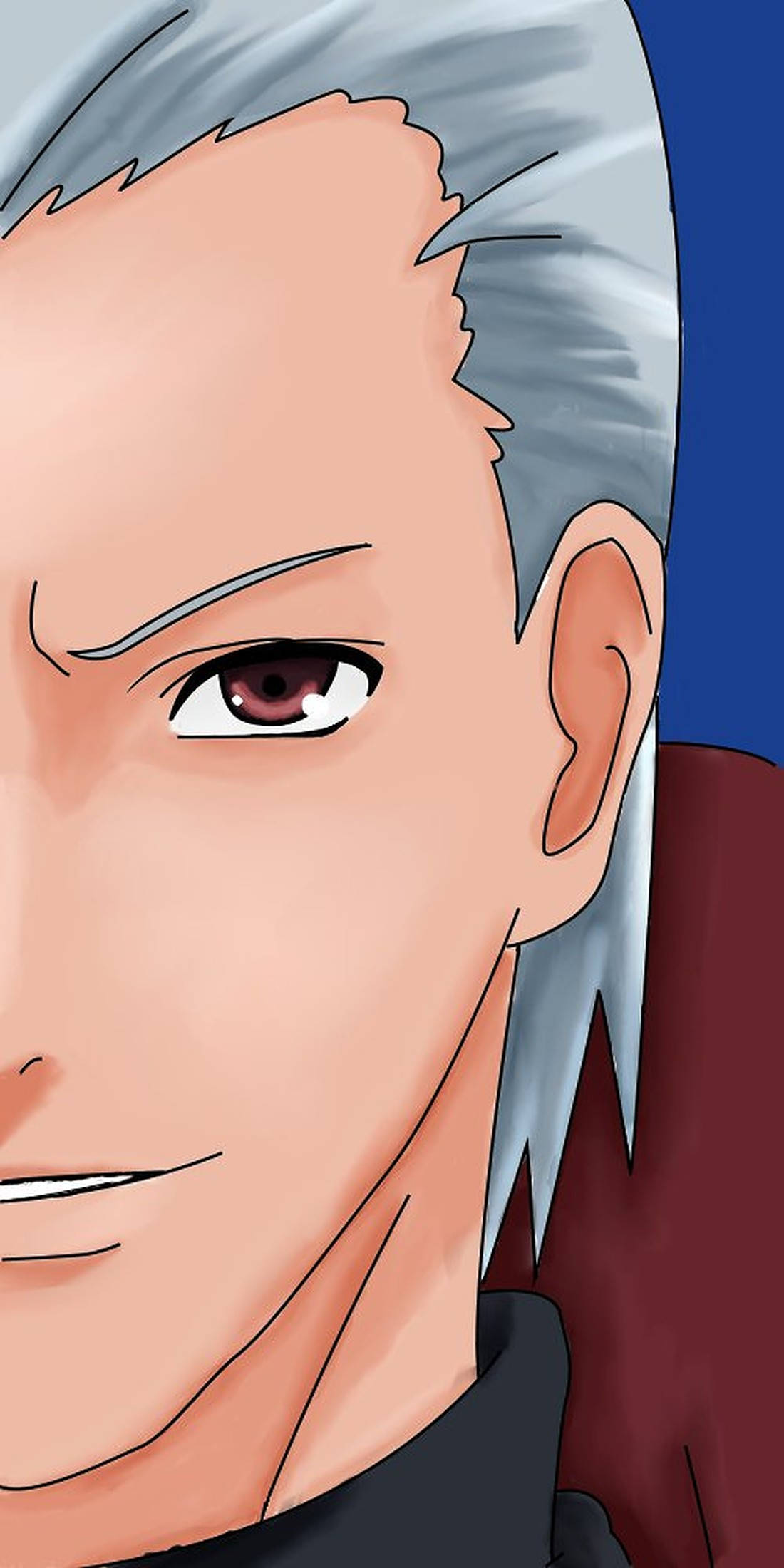 Hidan Akatsuki, silver hair, intense red eyes, Full HD Phone Wallpaper