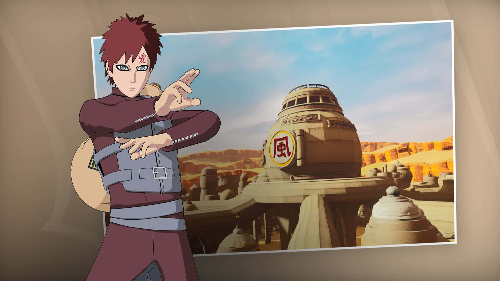 Hidden Sand Village, red hair, headband, Full HD Desktop Wallpaper