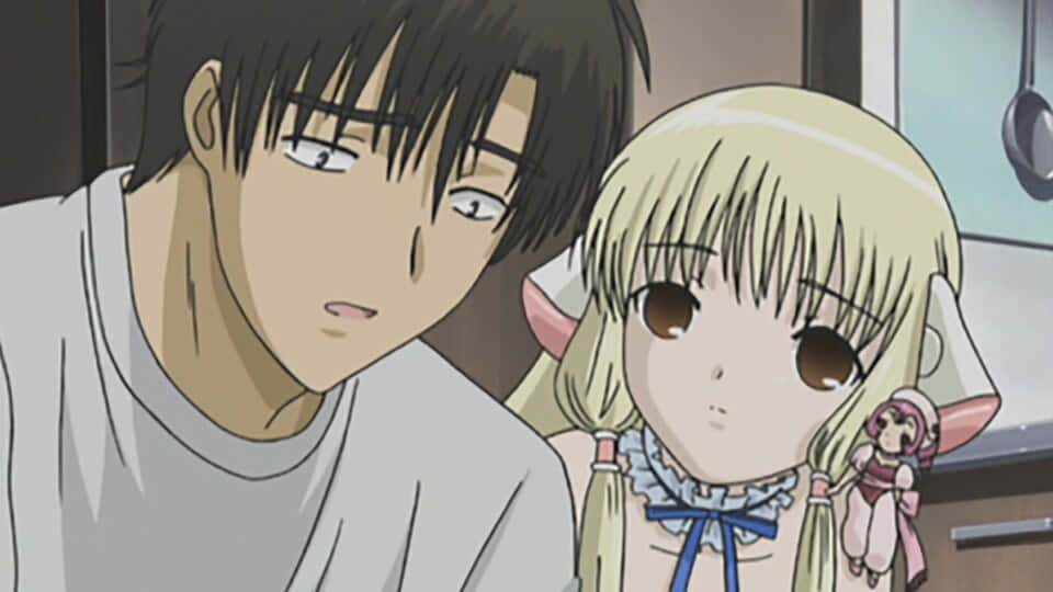 Hideki, Chii, elf ears, SD Desktop Wallpaper
