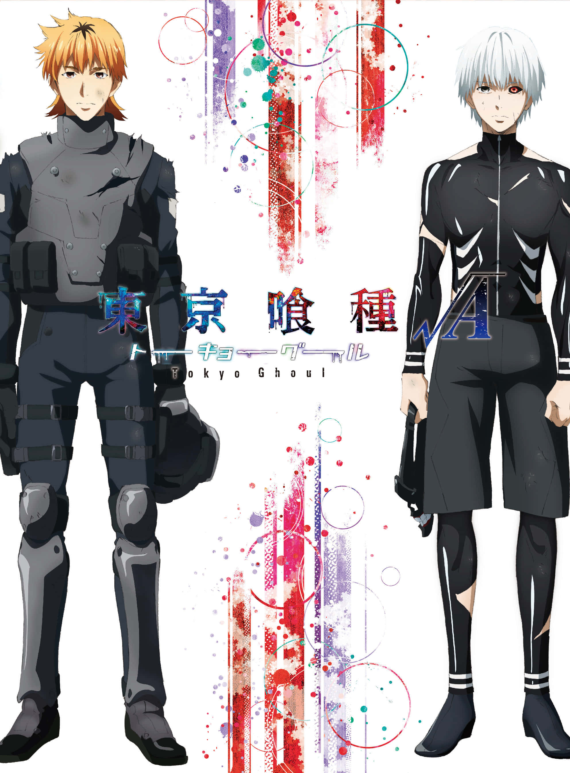 Hideyoshi Nagachika, tactical gear, vibrant abstract background, 2K Phone Wallpaper