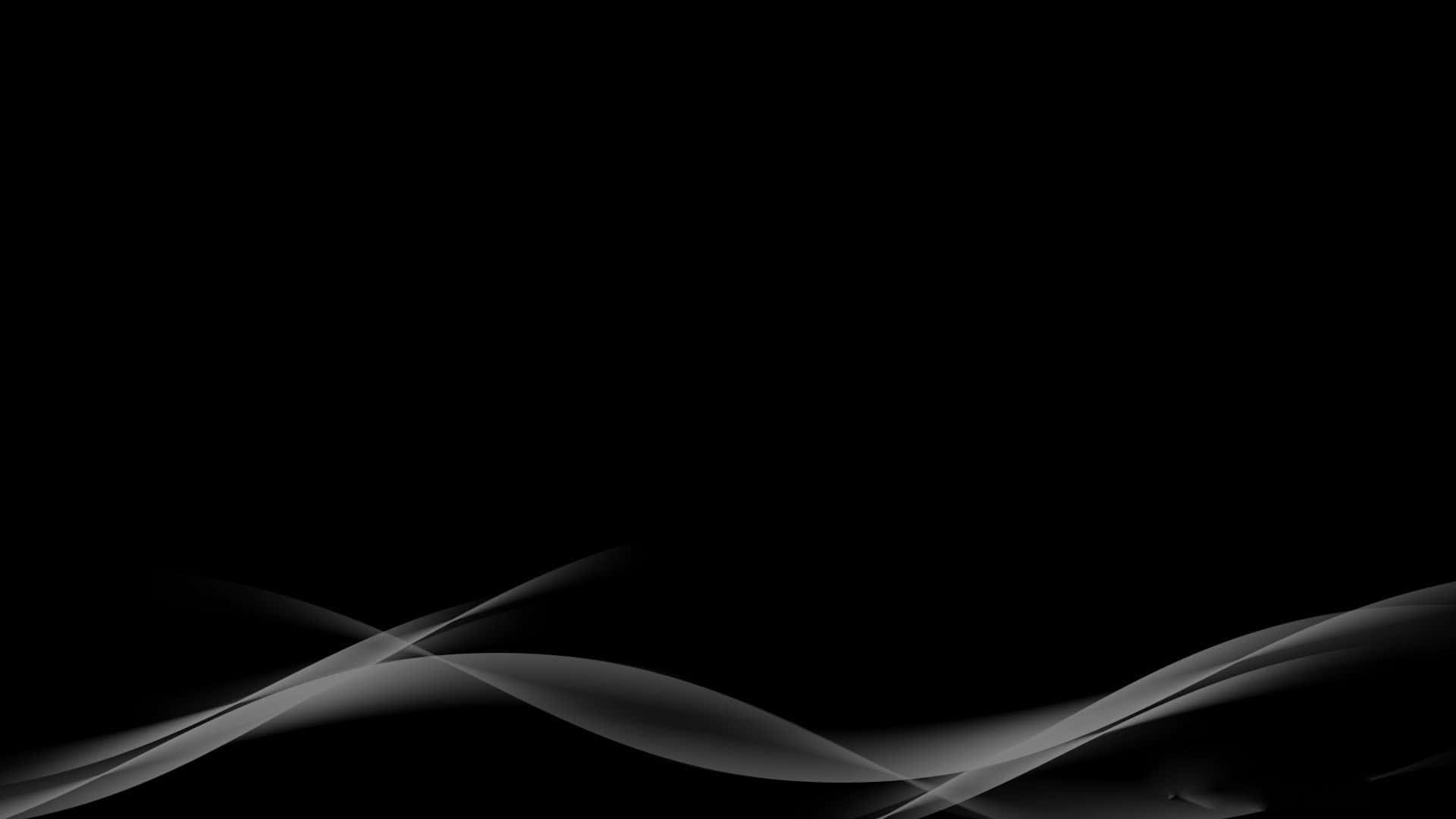 abstract black smoke waves, silver ribbons, deep black canvas, Full HD Desktop Wallpaper