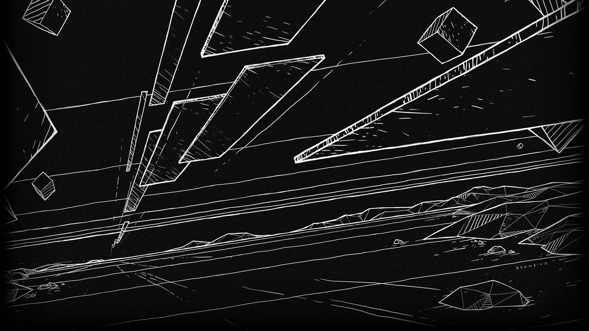 abstract, black, white, Full HD Desktop Wallpaper
