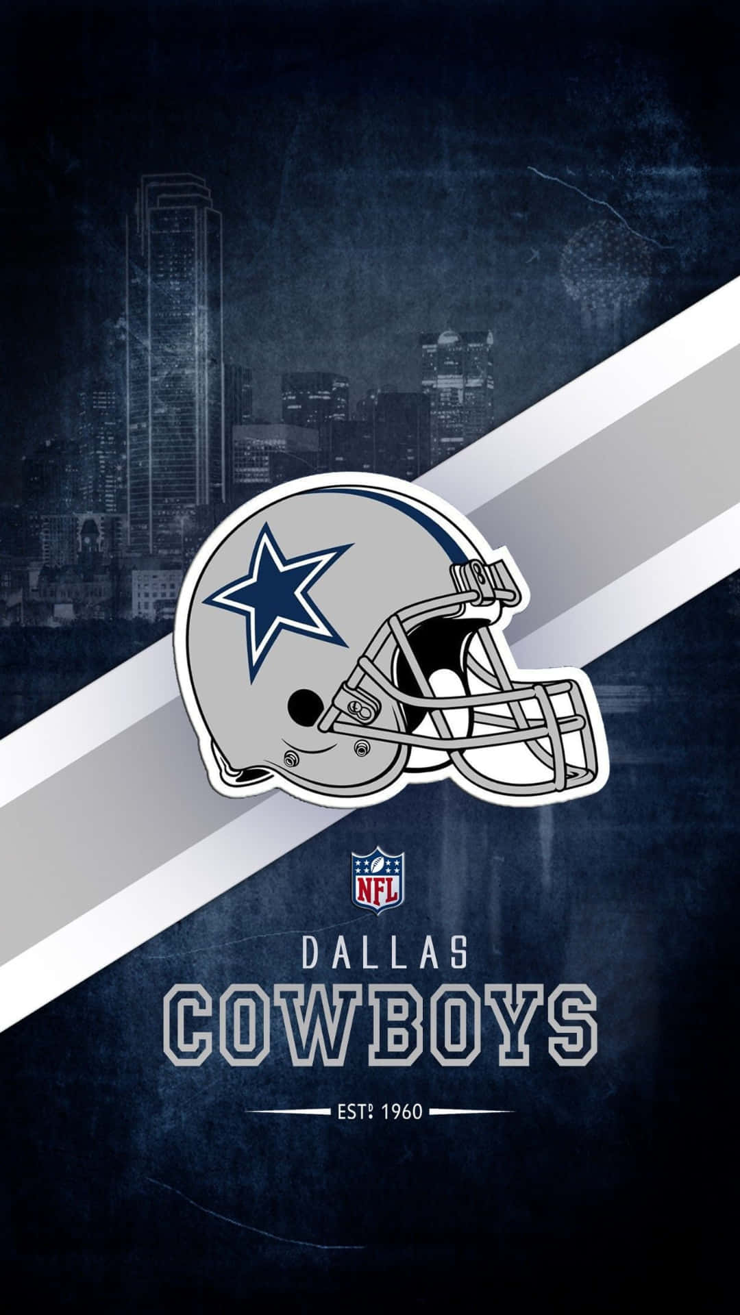 Dallas Cowboys, helmet, cityscape, Full HD Phone Wallpaper