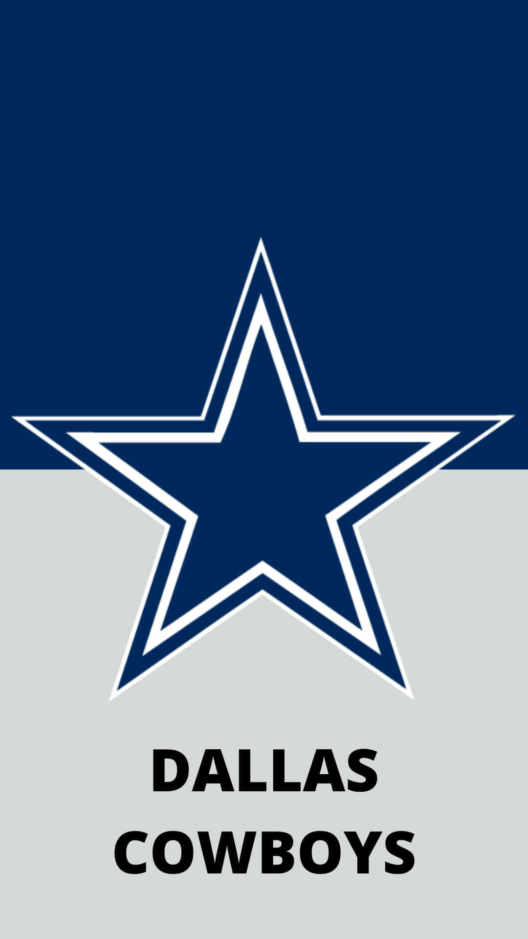 Dallas Cowboys, star logo, blue and gray background, Full HD Phone Wallpaper