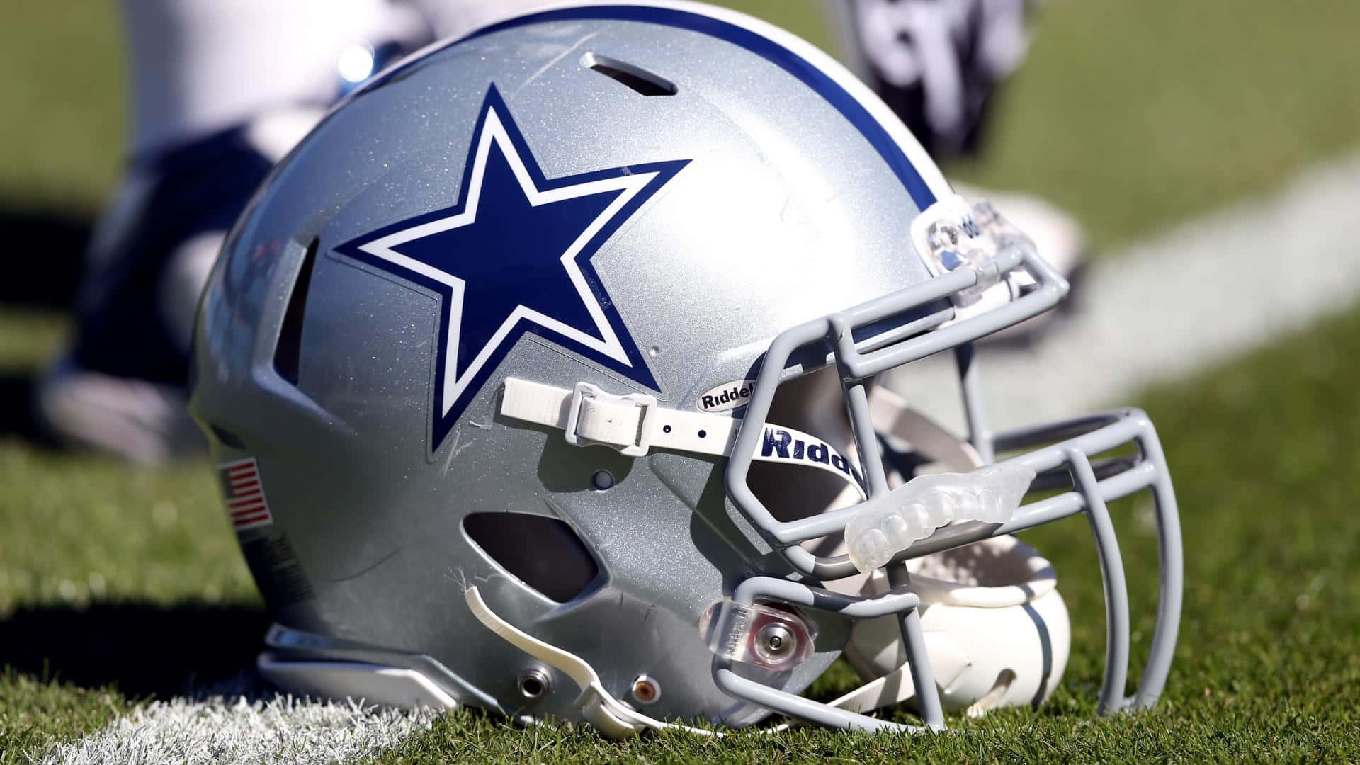 Dallas Cowboys, helmet, field, Full HD Desktop Wallpaper