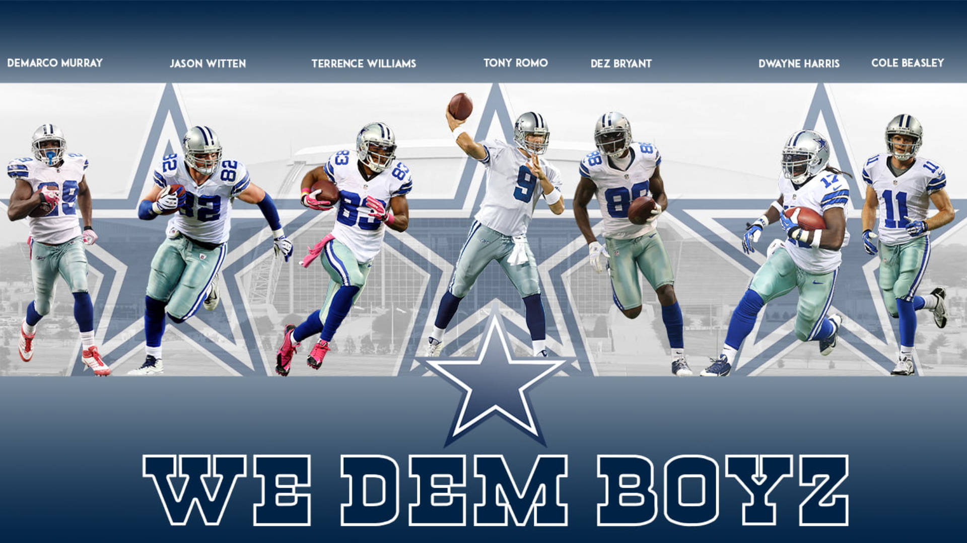 Dallas Cowboys, football players, action poses, Full HD Desktop Wallpaper