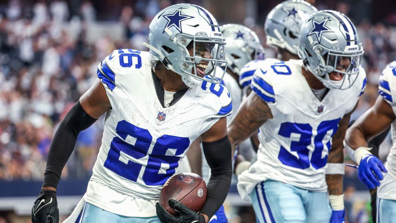 Dallas Cowboys, white jerseys, blue numbers, HD Desktop Wallpaper