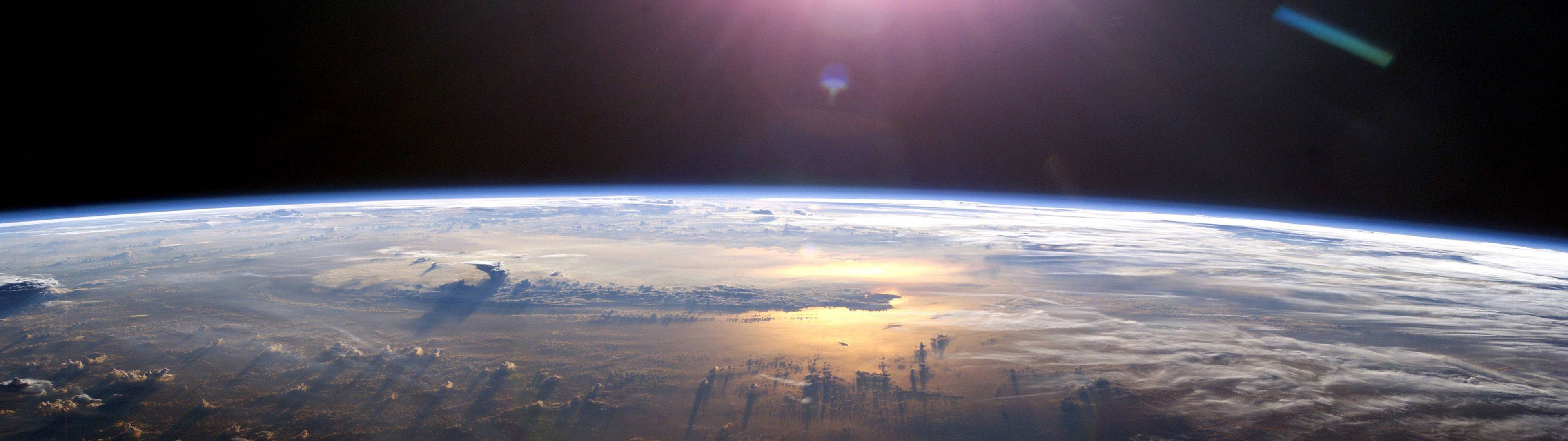 Earth, space, sun, 4K Desktop Wallpaper