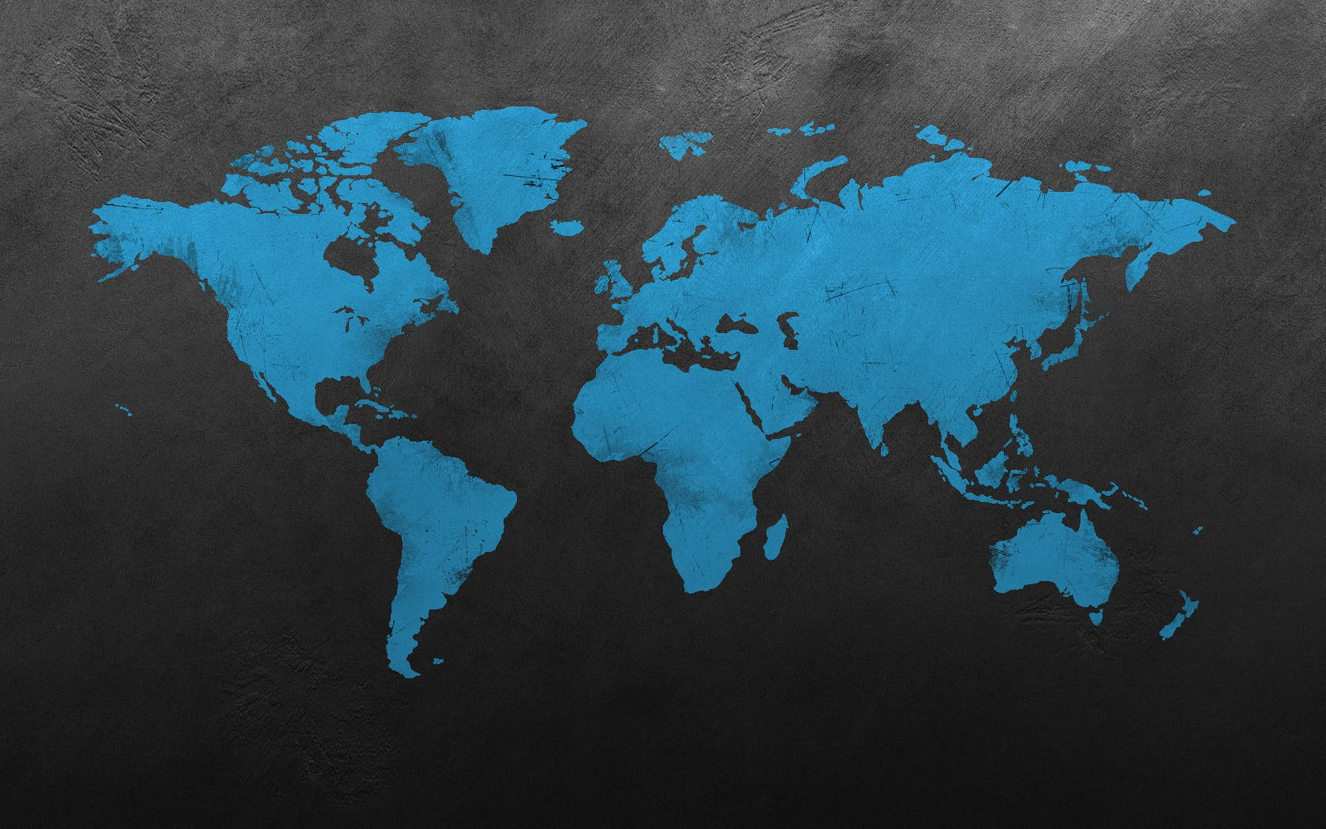 light blue, world map, dark gray concrete background, Full HD Desktop Wallpaper