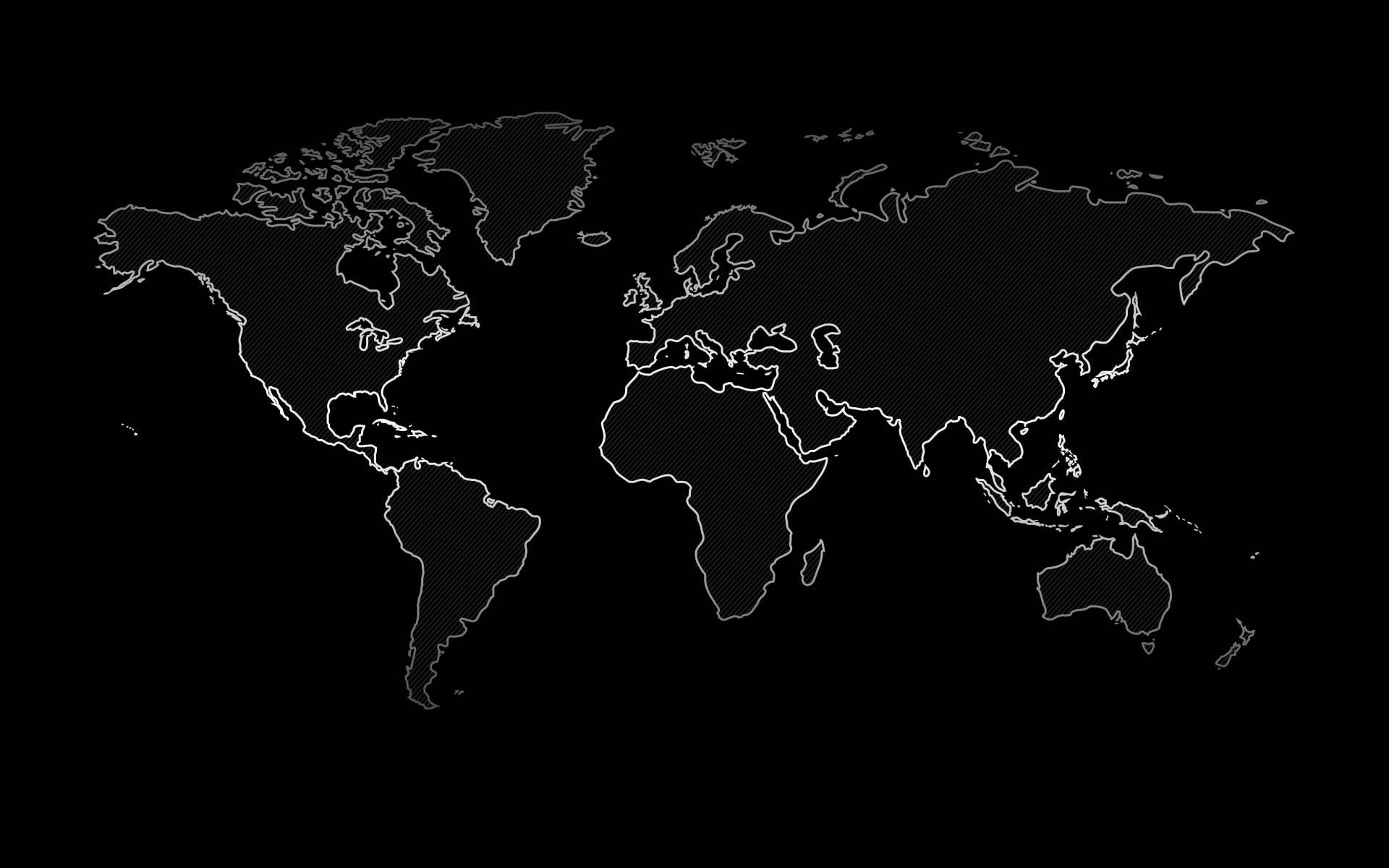 High Resolution World Map, silver, country outlines, Full HD Desktop Wallpaper