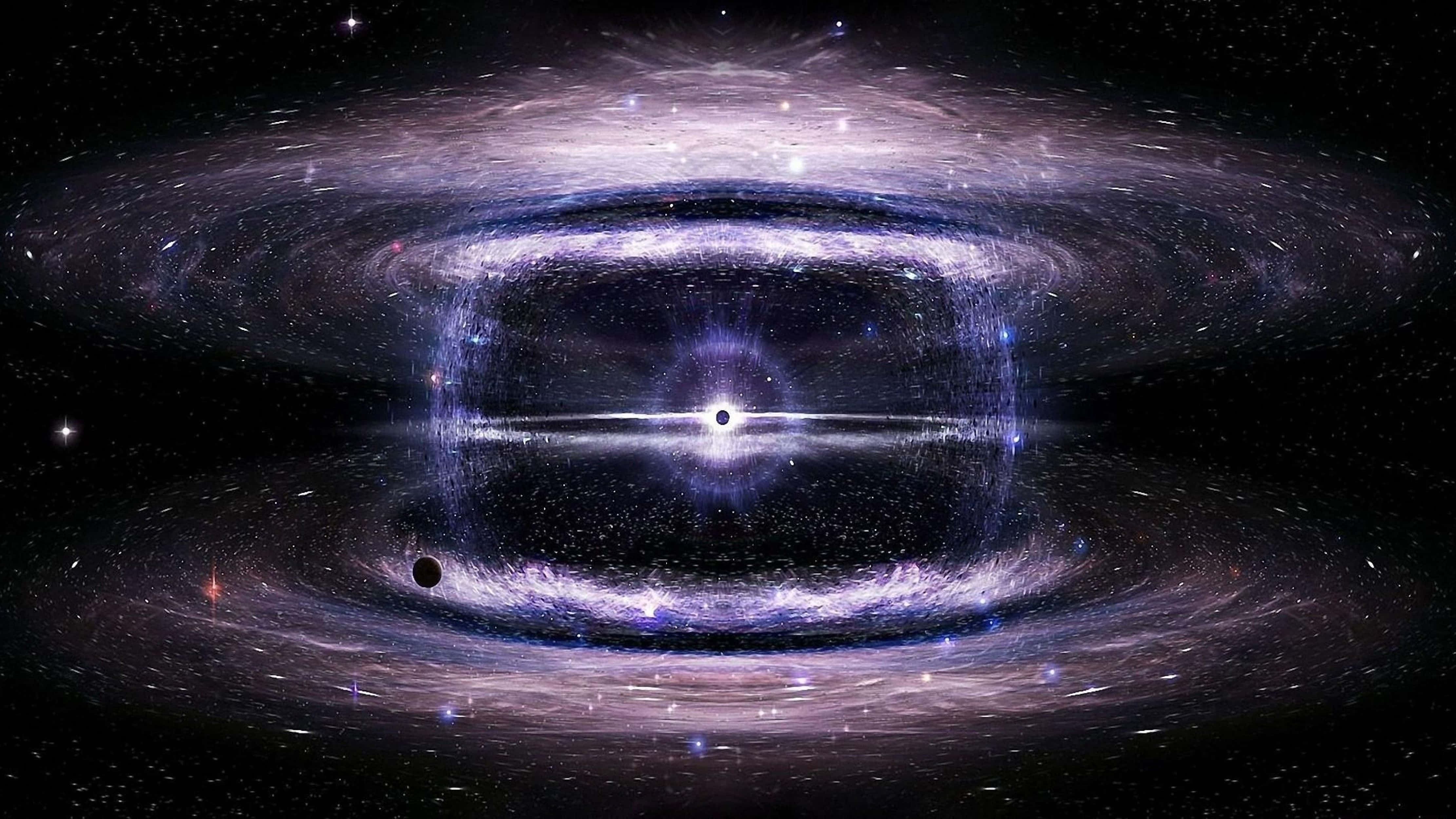 4K Universe, stellar explosion, swirling galaxy, 4K Desktop Wallpaper
