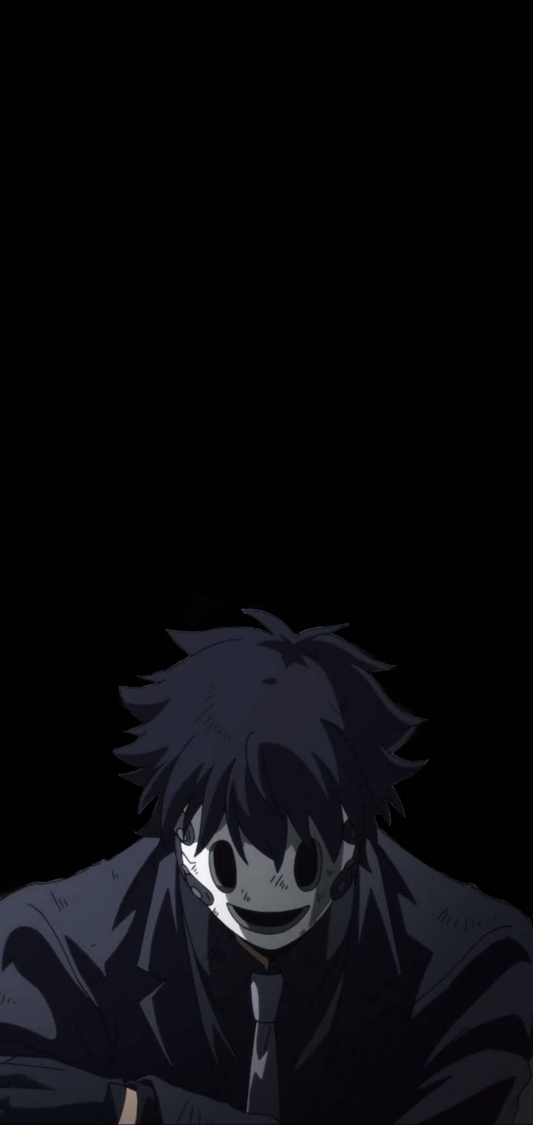 sniper mask, high rise invasion, dark-haired anime character, Full HD Phone Wallpaper