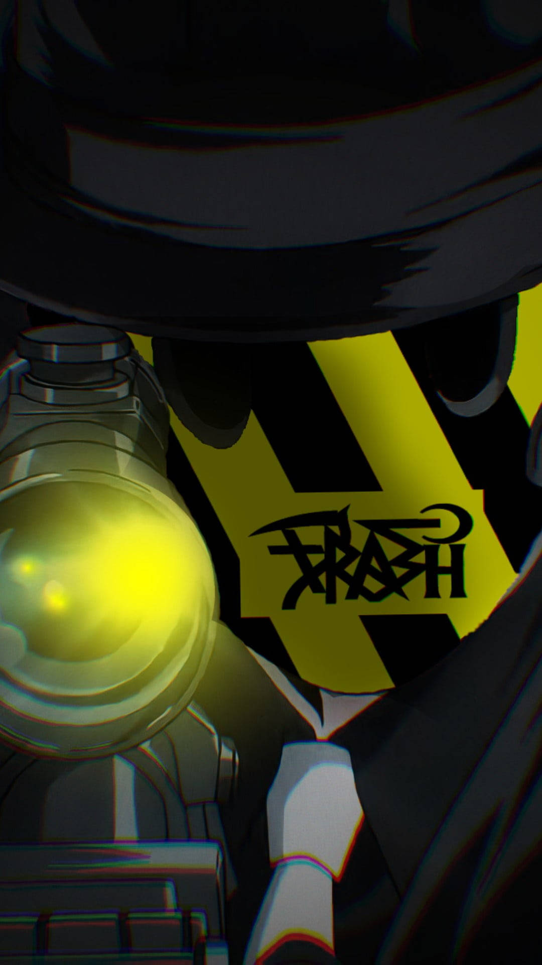 high rise invasion, sniper mask, glowing yellow orb, Full HD Phone Wallpaper