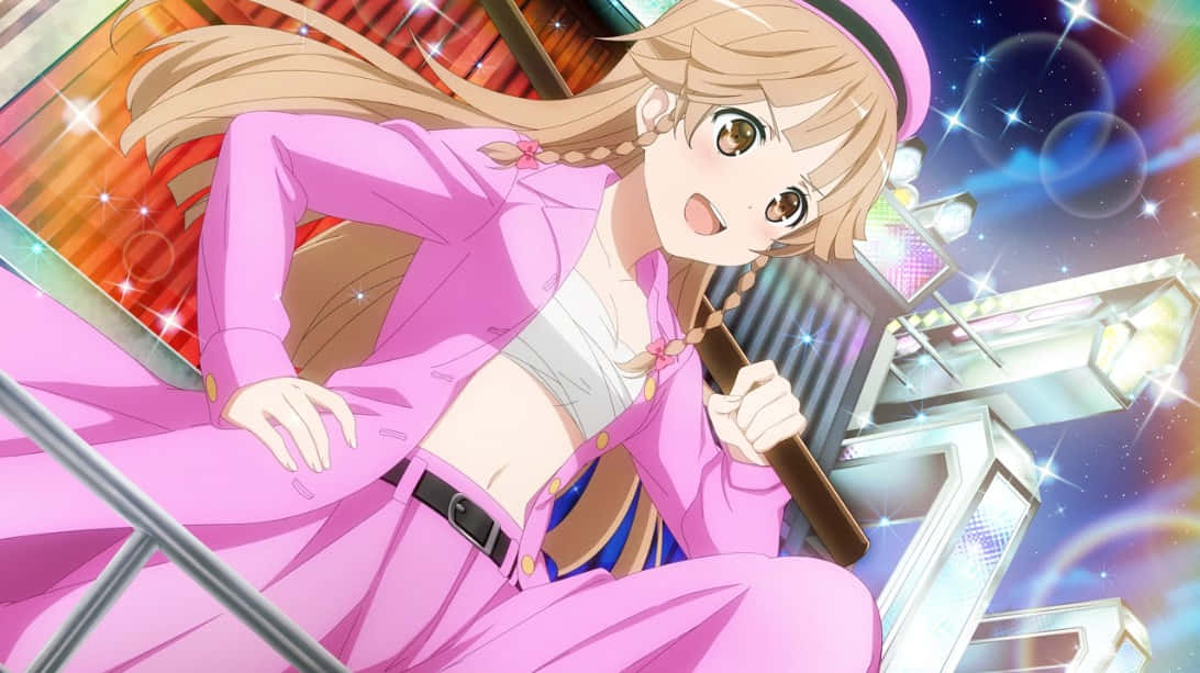 Kouko Nosa, High School Fleet, pink suit, SD Desktop Wallpaper