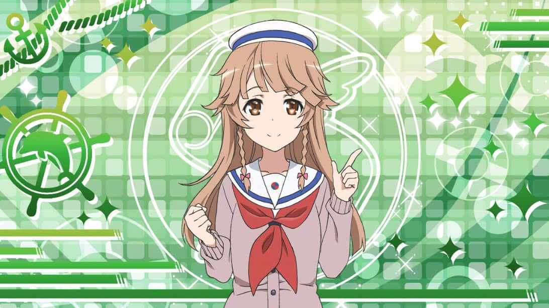 High School Fleet, Kouko Nosa, sailor uniform, SD Desktop Wallpaper
