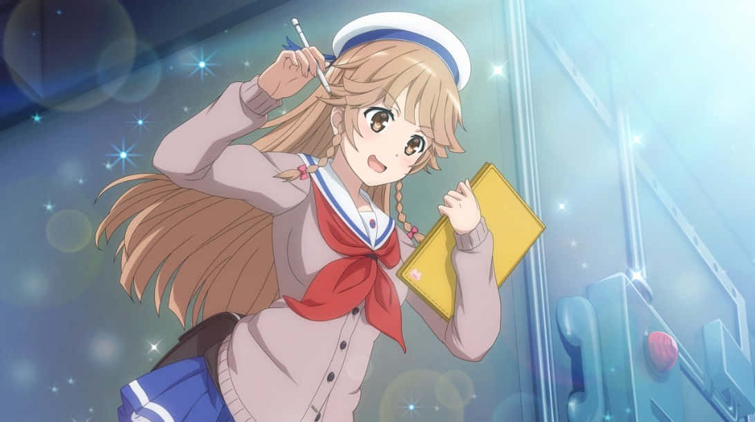 Kouko Nosa, High School Fleet, sailor uniform, SD Desktop Wallpaper