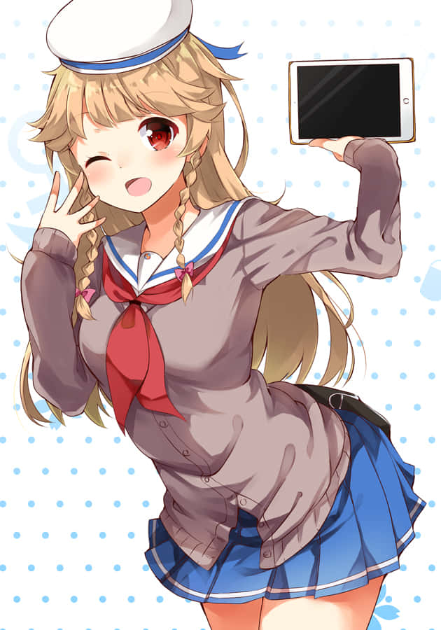 Kouko Nosa, High School Fleet, sailor outfit, SD Phone Wallpaper