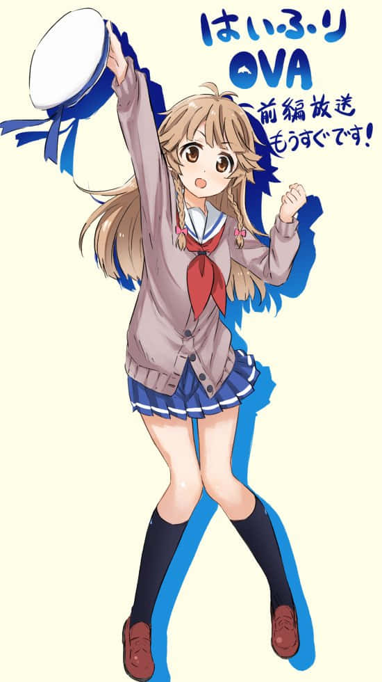 High School Fleet, Kouko Nosa, sailor uniform, SD Phone Wallpaper
