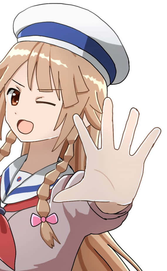 High School Fleet, Kouko Nosa, sailor uniform, SD Phone Wallpaper