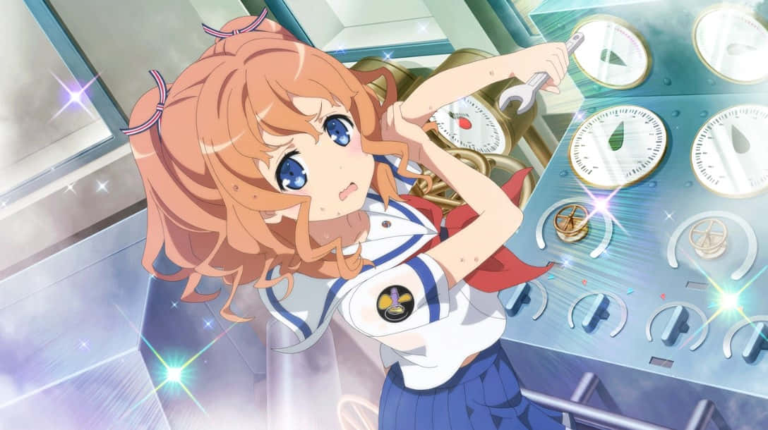 Maron Yanagiwara, High School Fleet, sailor uniform, SD Desktop Wallpaper