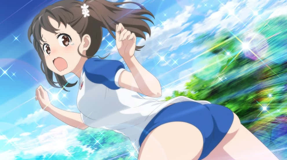 High School Fleet, Rin Shiretoko, blue and white school uniform, SD Desktop Wallpaper