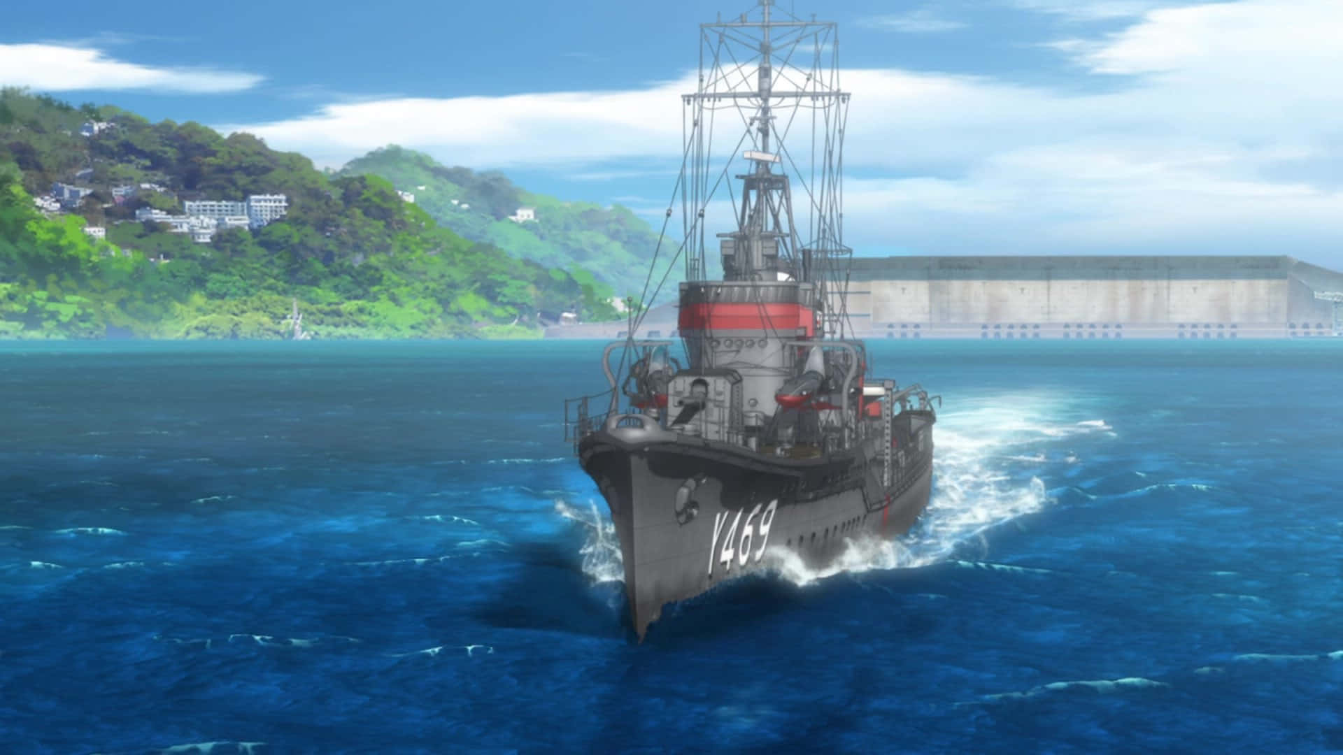 High School Fleet, cadets, formation, Full HD Desktop Wallpaper