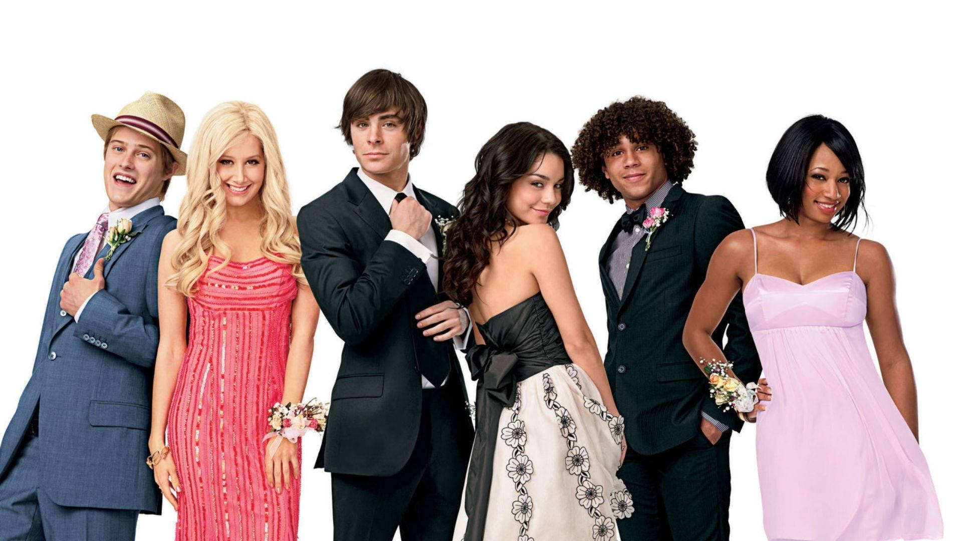 High School Musical, prom attire, floral corsages, Full HD Desktop Wallpaper