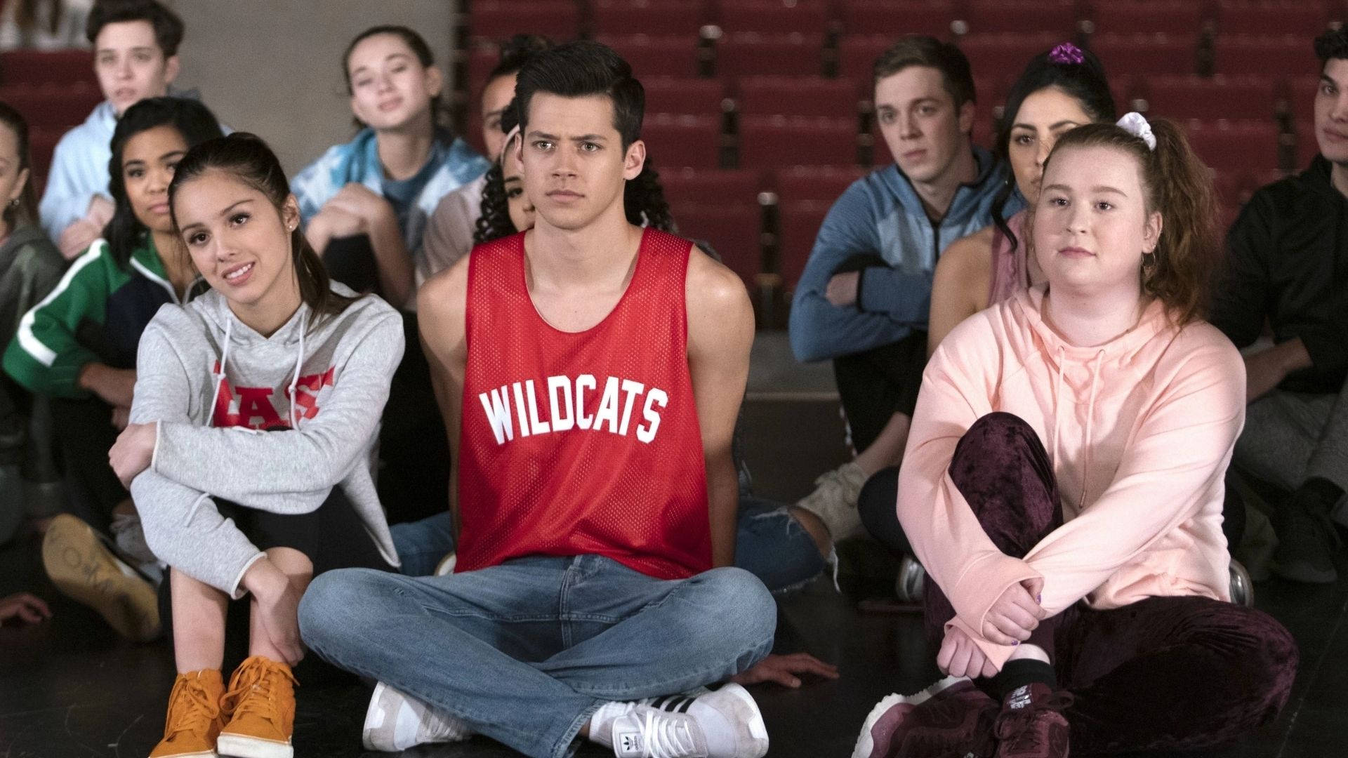High School Musical, stage floor, red theater seats, Full HD Desktop Wallpaper