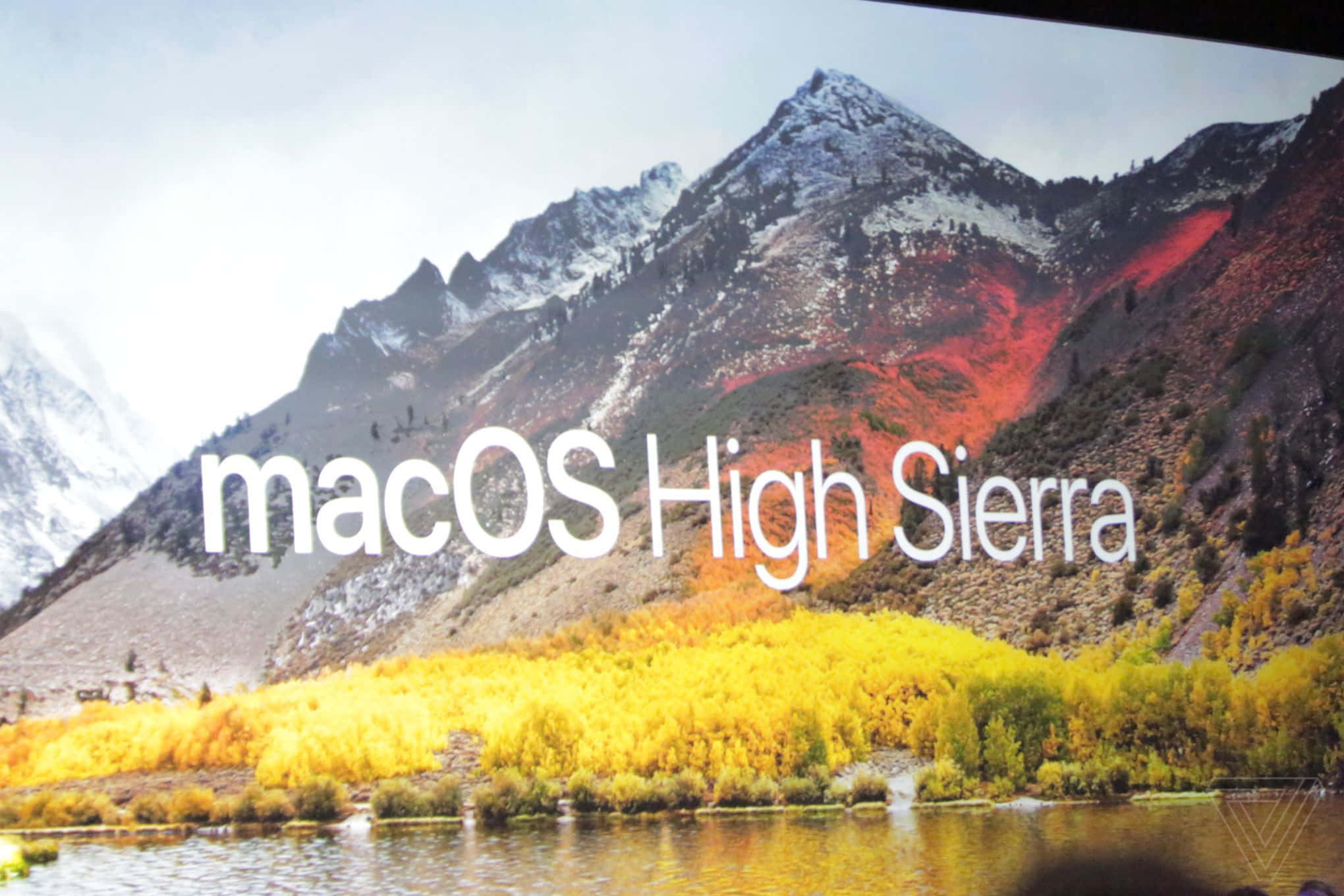 High Sierra, snow-capped peaks, autumnal trees, Full HD Desktop Wallpaper