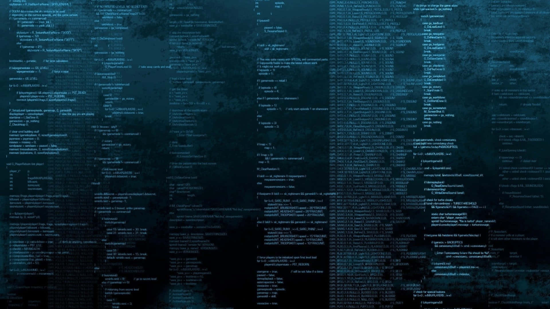 Cybersecurity Code Matrix, dark blue, digital code, Full HD Desktop Wallpaper