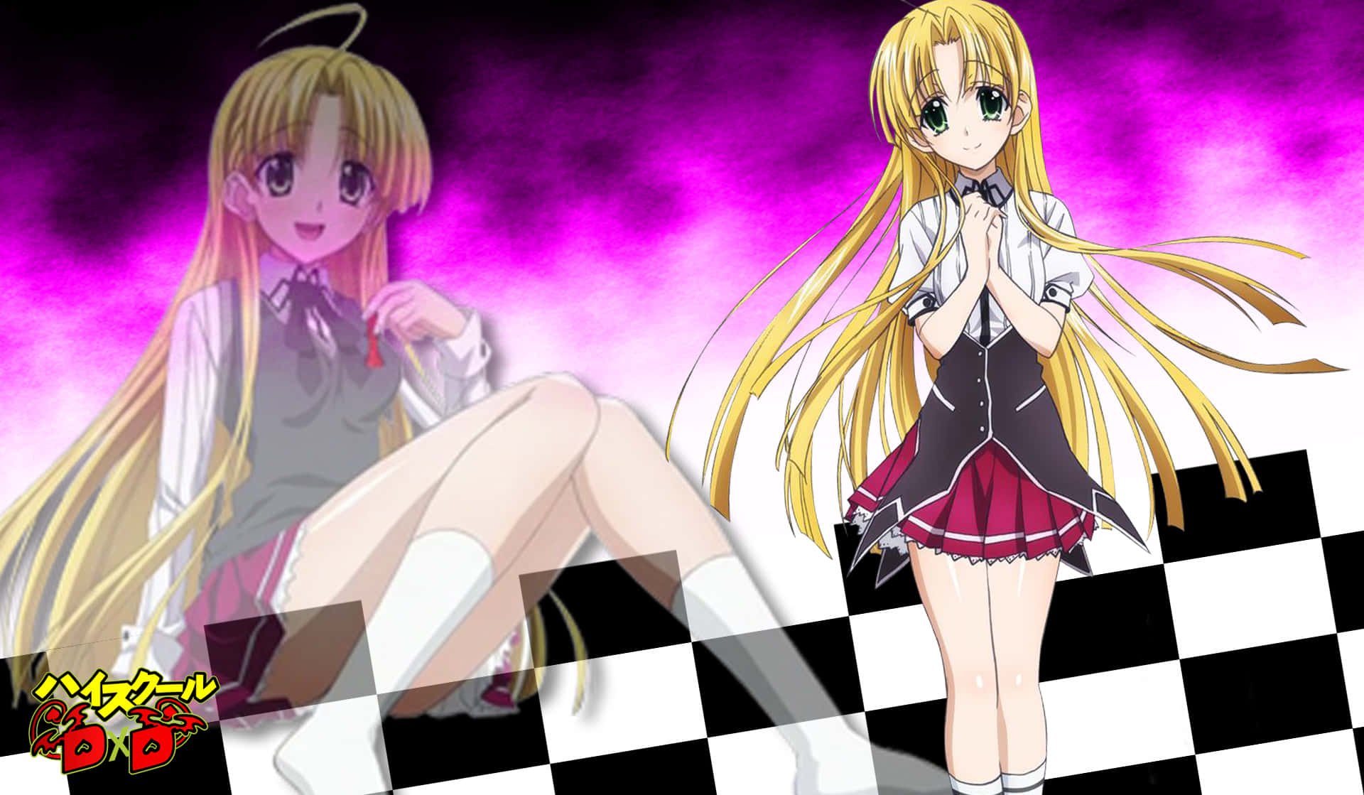 Highschool DxD, Asia Argento, long blonde hair, Full HD Desktop Wallpaper