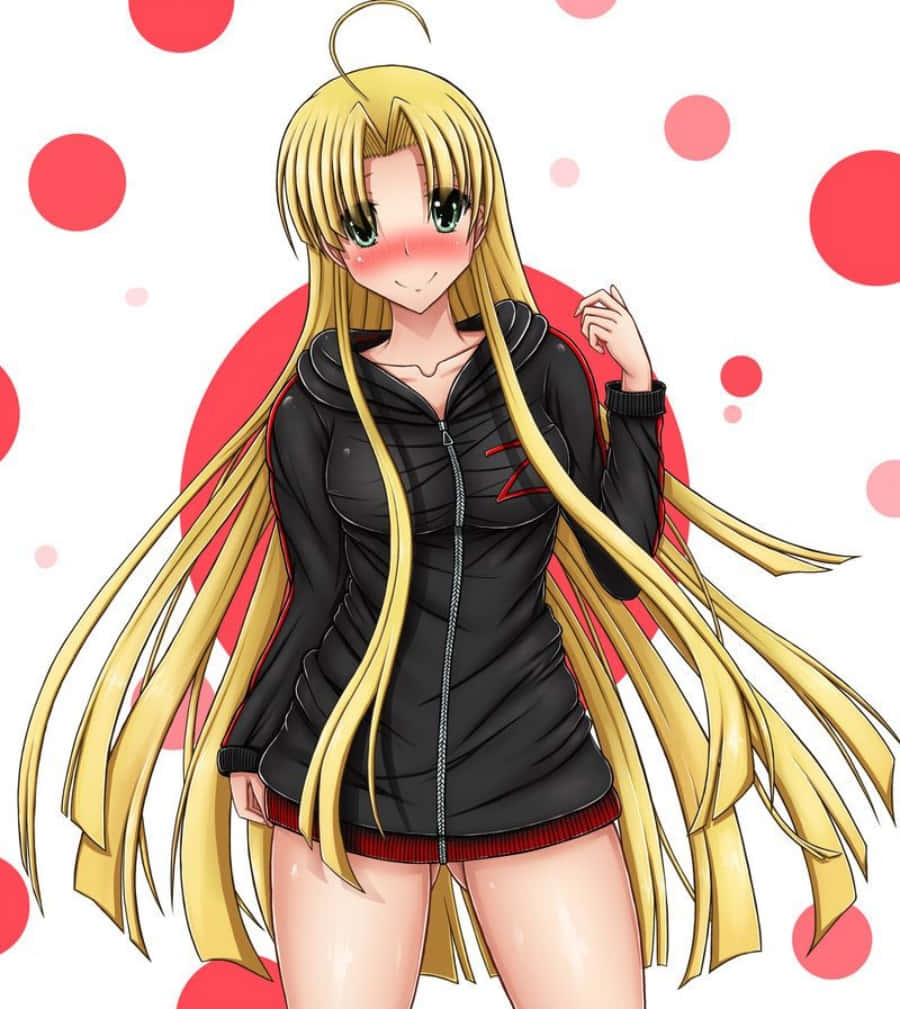 Highschool DxD, Asia Argento, black hoodie, SD Phone Wallpaper