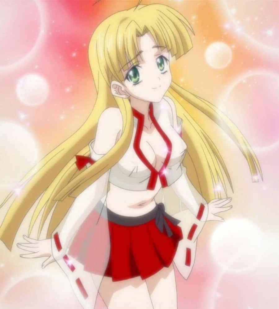 Highschool Dxd, Asia Argento, long blonde hair, SD Phone Wallpaper
