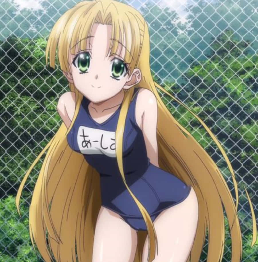 Asia Argento, Highschool Dxd, long blonde hair, SD Phone Wallpaper
