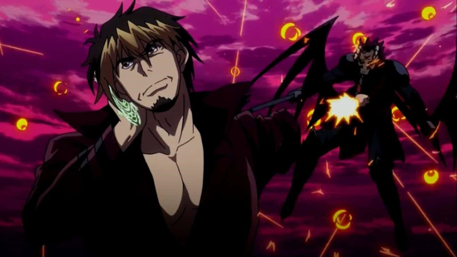 Azazel, Highschool Dxd, glowing green markings, HD Desktop Wallpaper