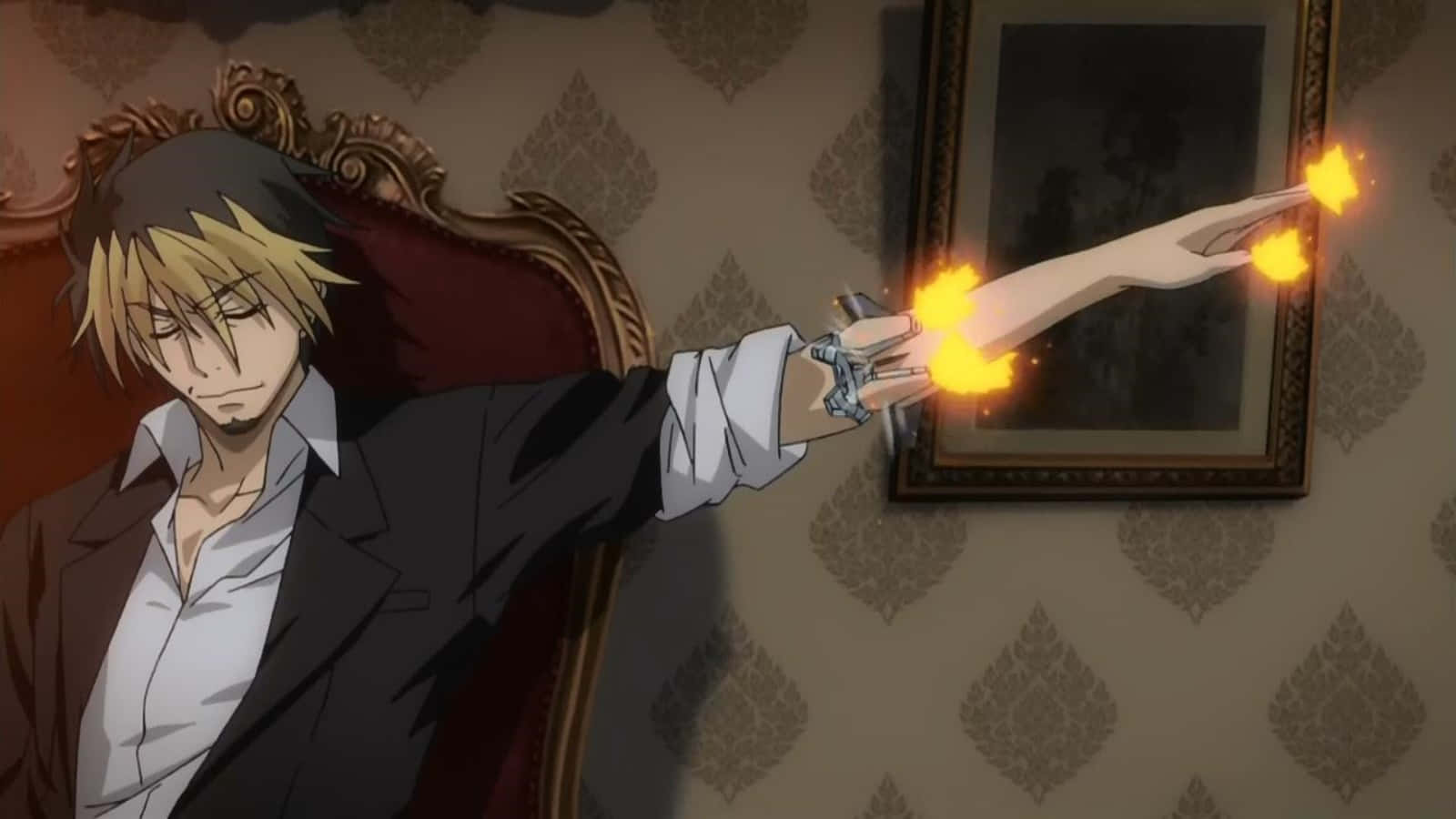 Azazel, Highschool Dxd, flaming sword, HD Desktop Wallpaper