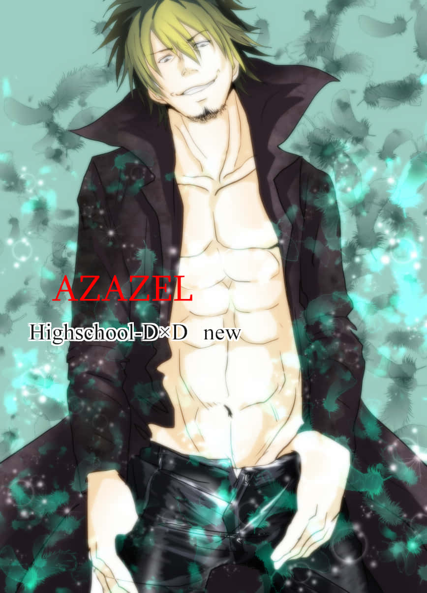 Highschool Dxd Azazel, spiky blonde hair, black coat, SD Phone Wallpaper