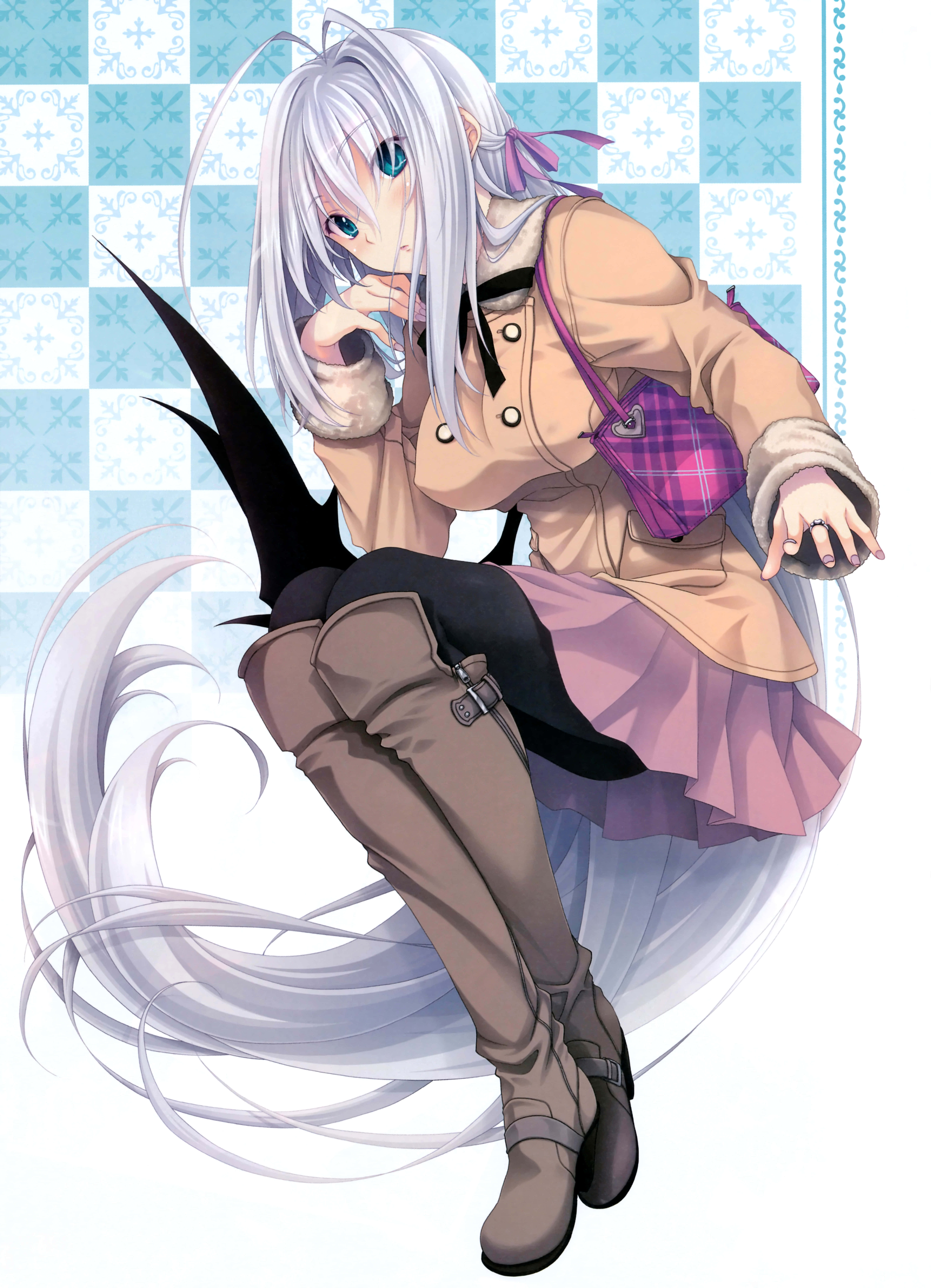 Rossweisse, Highschool DxD, silver-haired, 8K Phone Wallpaper