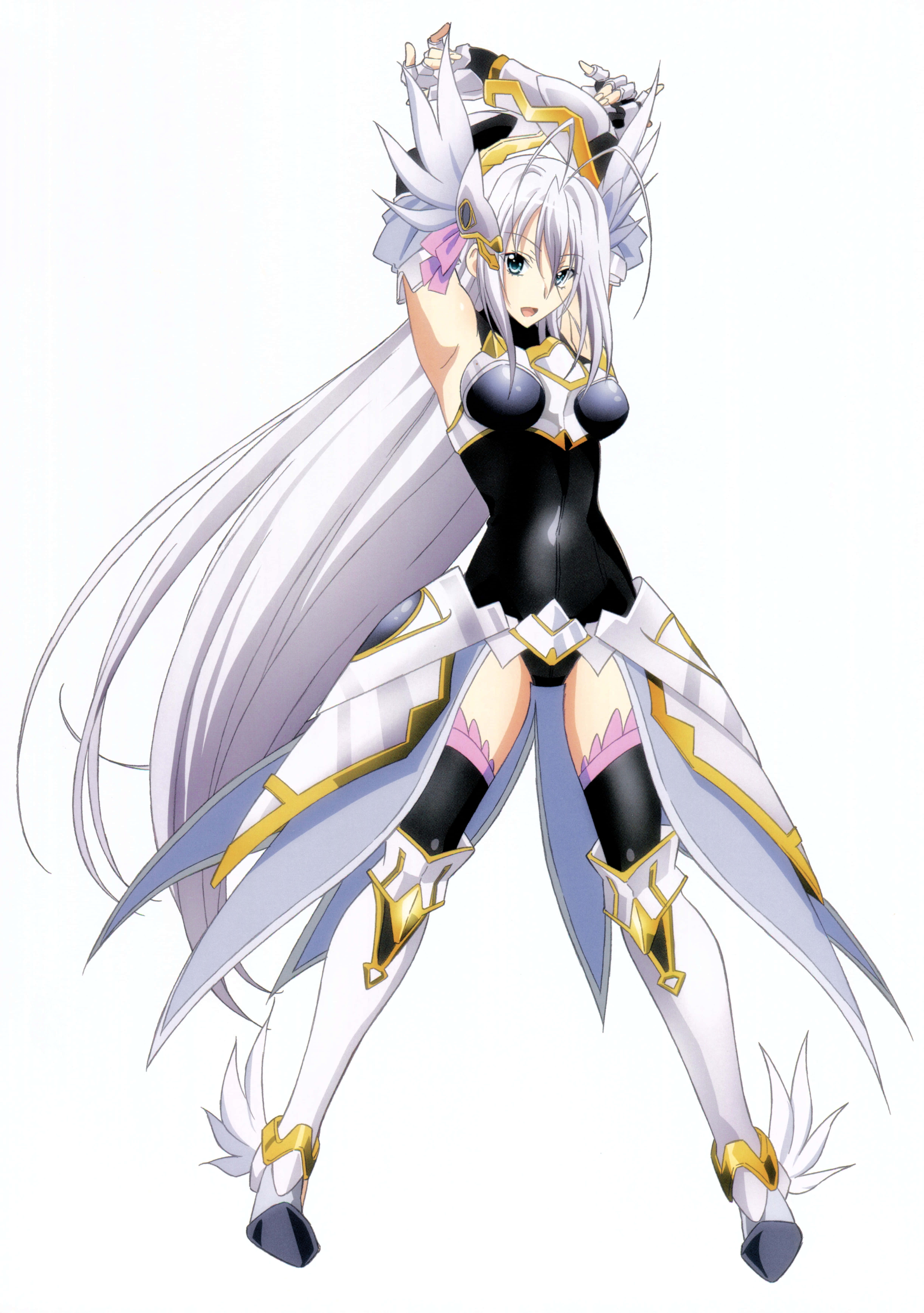 Highschool DxD, Rossweisse, long silver hair, 5K Phone Wallpaper