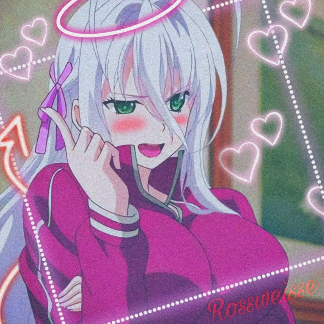 Rossweisse, Highschool DxD, flirty pose, SD Desktop Wallpaper