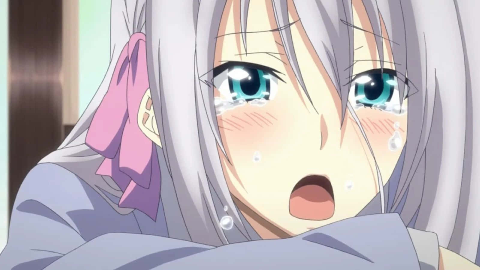 Rossweisse, silver-haired, blue eyes, HD Desktop Wallpaper
