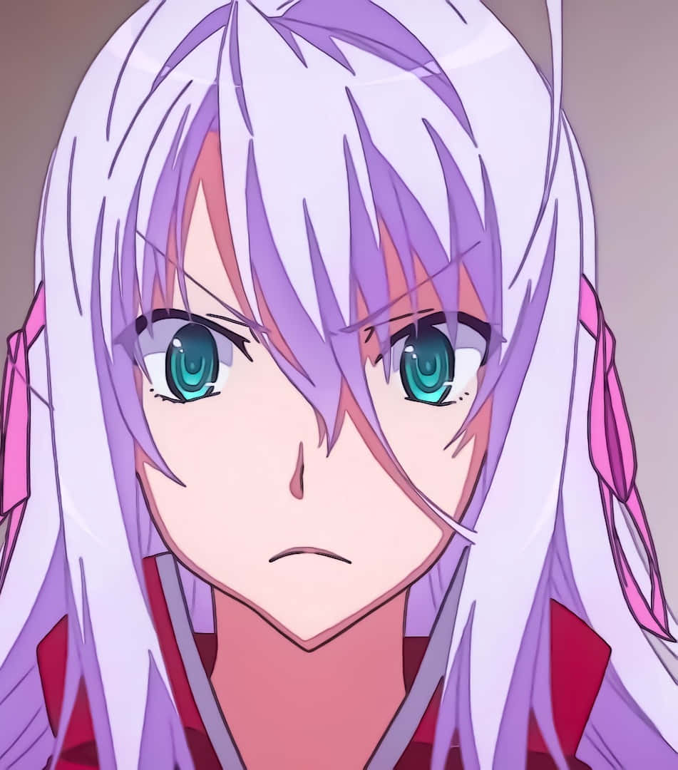 Highschool DxD, Rossweisse, white and purple hair, SD Phone Wallpaper